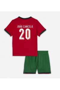 Portugal Joao Cancelo #20 Babytruitje Thuis tenue Kind EK 2024 Korte Mouw (+ Korte broeken)